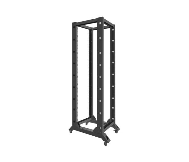 LANBERG Stojąca 19" 42U 600x800mm Open Rack (czarna) OR01-6842-B - 455672 - zdjęcie 6